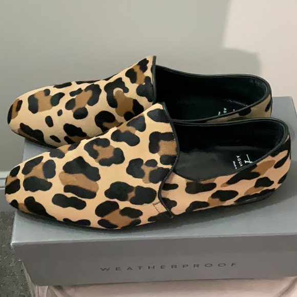 Aquatalia Leather Reva Loafer in Leopard - Picture 6 of 7